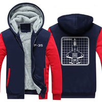 Thumbnail for F-35 DESIGNED ZIPPER SWEATER THE AV8R