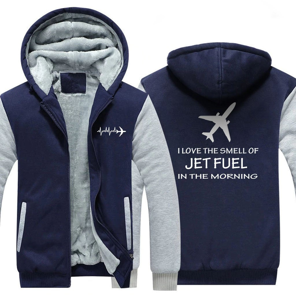 I LOVE TEHE SMELL OF JET FUEL IN THE MORNING  ZIPPER SWEATER THE AV8R