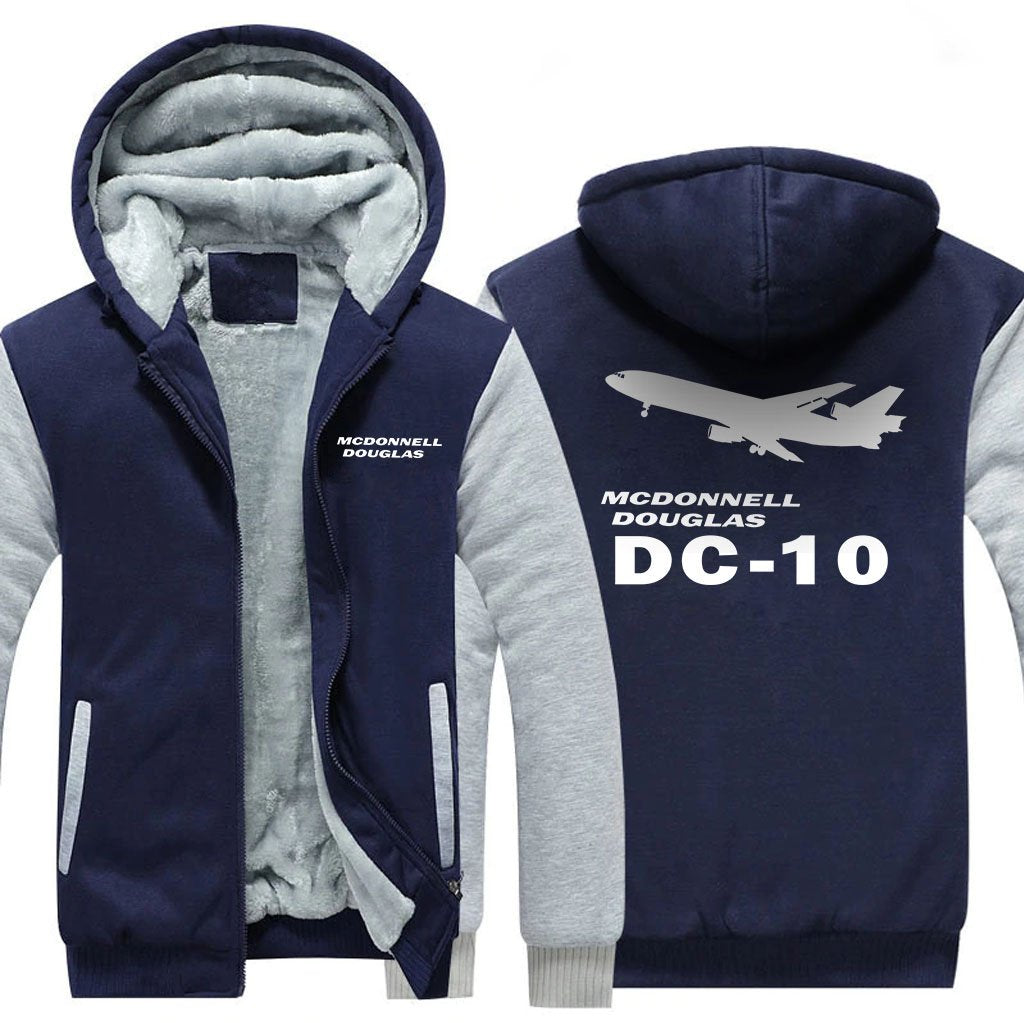 MCDONNELL DOUGLAS DC 10 DESIGNED ZIPPER SWEATER THE AV8R