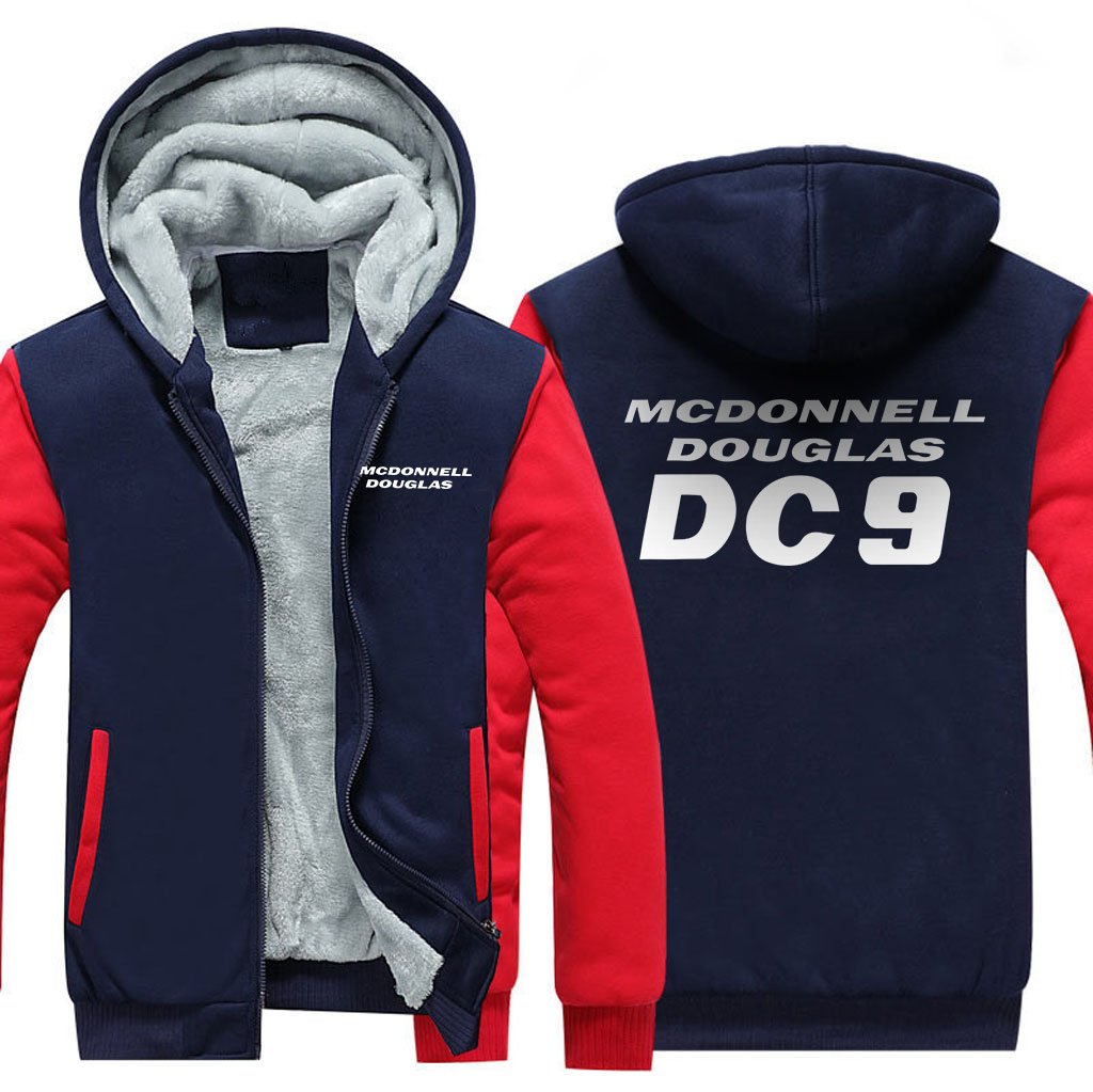 MCDONNELL DOUGLAS DC 9 DESIGNED ZIPPER SWEATER THE AV8R