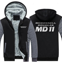 Thumbnail for MCDONNELL DOUGLAS MD 11 DESIGNED ZIPPER SWEATER THE AV8R