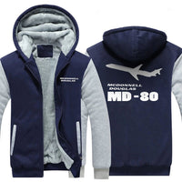 Thumbnail for MCDONNELL DOUGLAS MD 80 DESIGNED ZIPPER SWEATER THE AV8R