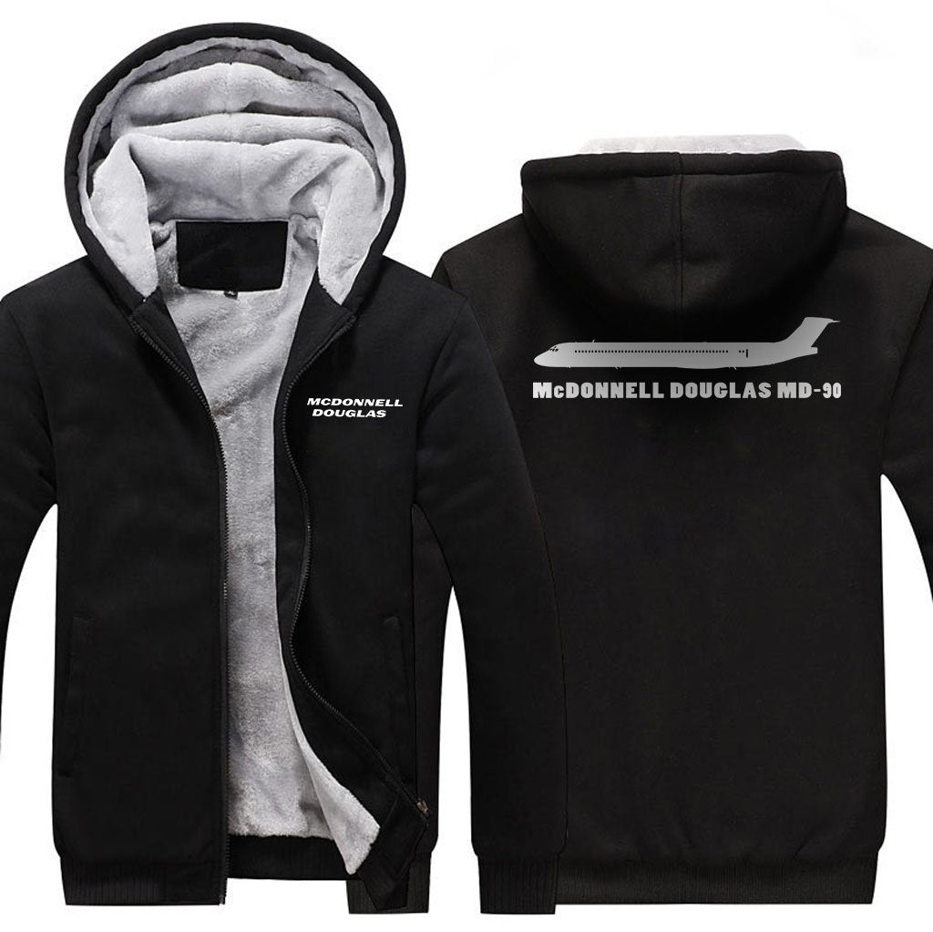 MCDONNELL DOUGLAS MD 90 DESIGNED ZIPPER SWEATER THE AV8R