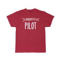 Thumbnail for PILOT GIFT CUTE PERFECT PILOT CAT LOVER DESIGN CLASSIC T-SHIRT THE AV8R