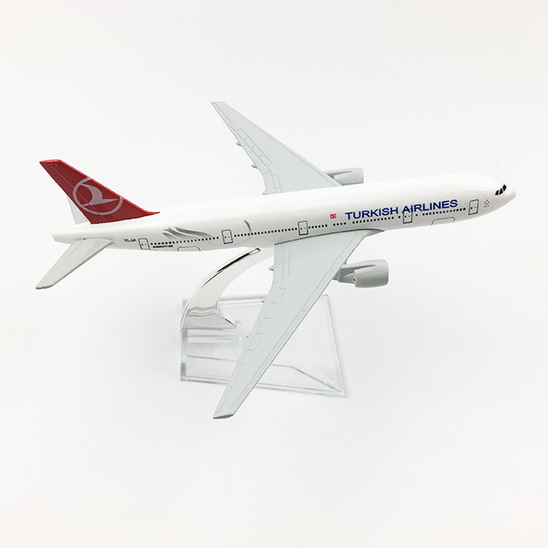 Turkish Airlines Boeing 777 Airplane model Turkey 16CM B777 Plane model Alloy Metal Diecast Aircraft model Toy plane gift AV8R