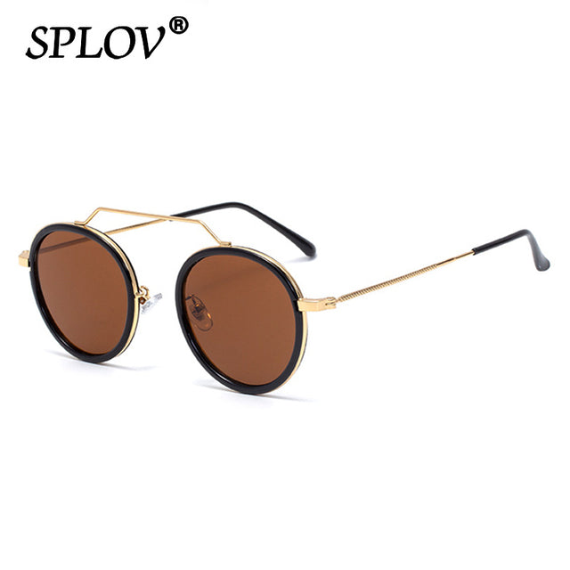 Hot Sale Retro Round Sunglasses Men Women Brand Designer Punk Glasses AV8R