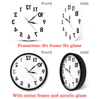 Thumbnail for Reverse Wall Clock Unusual Numbers Backwards AV8R