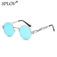 Thumbnail for New Fashion Retro Steampunk Round Metal Sunglasses for Men Women AV8R