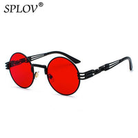 Thumbnail for New Fashion Retro Steampunk Round Metal Sunglasses for Men Women AV8R
