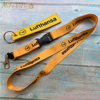 Thumbnail for Lufthansa Neck Strap Chaveiro Flight Crew Key Chain AV8R