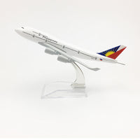Thumbnail for Philippines Airlines Aeroplane model Boeing 747 airplane 16CM Metal alloy diecast 1:400 airplane AV8R