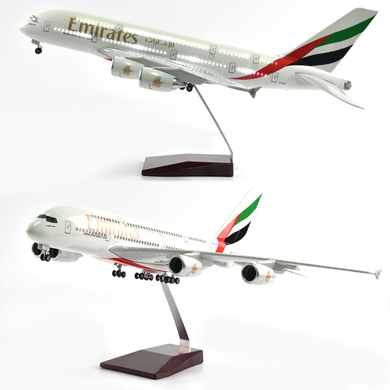 United Arab Emirates Airbus 380 Airplane Model Plane Model Aircraft Model 1/160 Scale Diecast Resin Airplanes AV8R