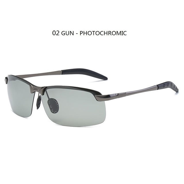 Photochromic Polarized Sunglasses Men Driving Chameleon Glasses AV8R