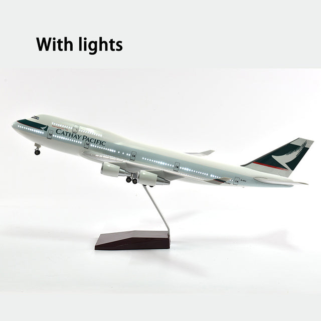 Cathay Pacific Airbus A350 Airplane Model Plane With Light &amp; Wheel Aircraft AV8R
