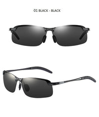 Thumbnail for New Luxury Polarized Sunglasses For Men Driving Fishing Hiking Sun Glasses Male Classic Vintage Men's Glasses Black Shades UV400 AV8R