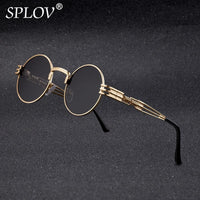 Thumbnail for New Fashion Retro Steampunk Round Metal Sunglasses for Men and Women AV8R