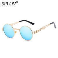 Thumbnail for New Fashion Retro Steampunk Round Metal Sunglasses for Men and Women AV8R
