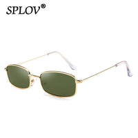 Thumbnail for Vintage Small Rectangle Sunglasses Men Women Retro Metal Frame Sun Glasses AV8R