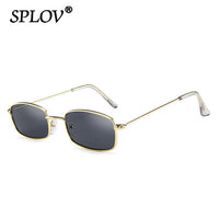 Thumbnail for Vintage Small Rectangle Sunglasses Men Women Retro Metal Frame Sun Glasses AV8R