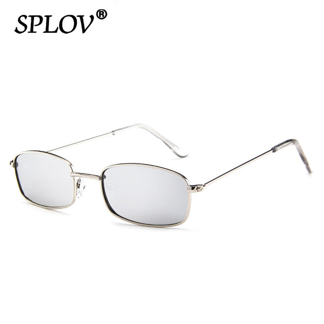 Vintage Small Rectangle Sunglasses Men Women Retro Metal Frame Sun Glasses AV8R