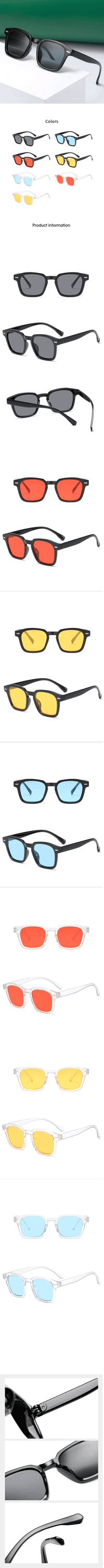 Thumbnail for Vintage Square Sunglasses New Fashion Design Retro Sun Glasses AV8R