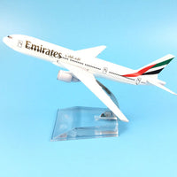 Thumbnail for plane model Boeing 777 emirates airline aircraft 777 Metal Solid simulation airplane model for kids toys Christmas gift AV8R