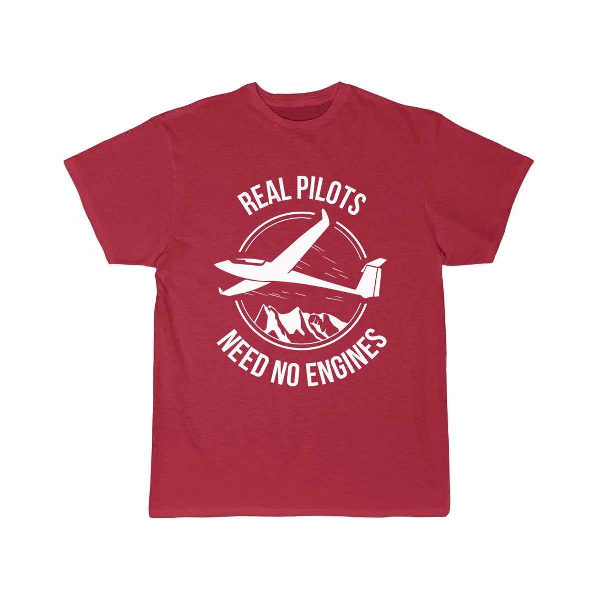 REAL PILOTS NEED NO ENGINES SOARING SOARING ESSENTIAL T-SHIRT THE AV8R
