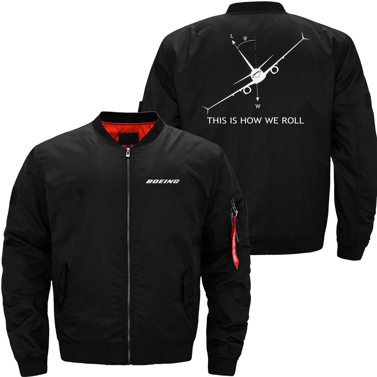 THIS IS HOW WE ROLL B737 Ma-1 Bomber Jacket Flight Jacket Aviator Jacket70 THE AV8R