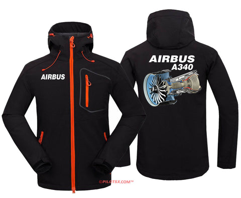 AIRBUS A340 ENGINE Fleece Hoodie