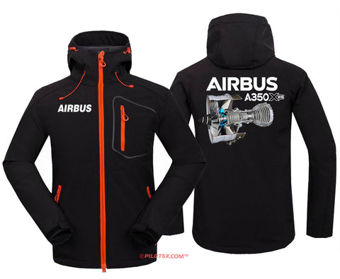 AIRBUS A350XWB ENGINE Fleece Hoodie