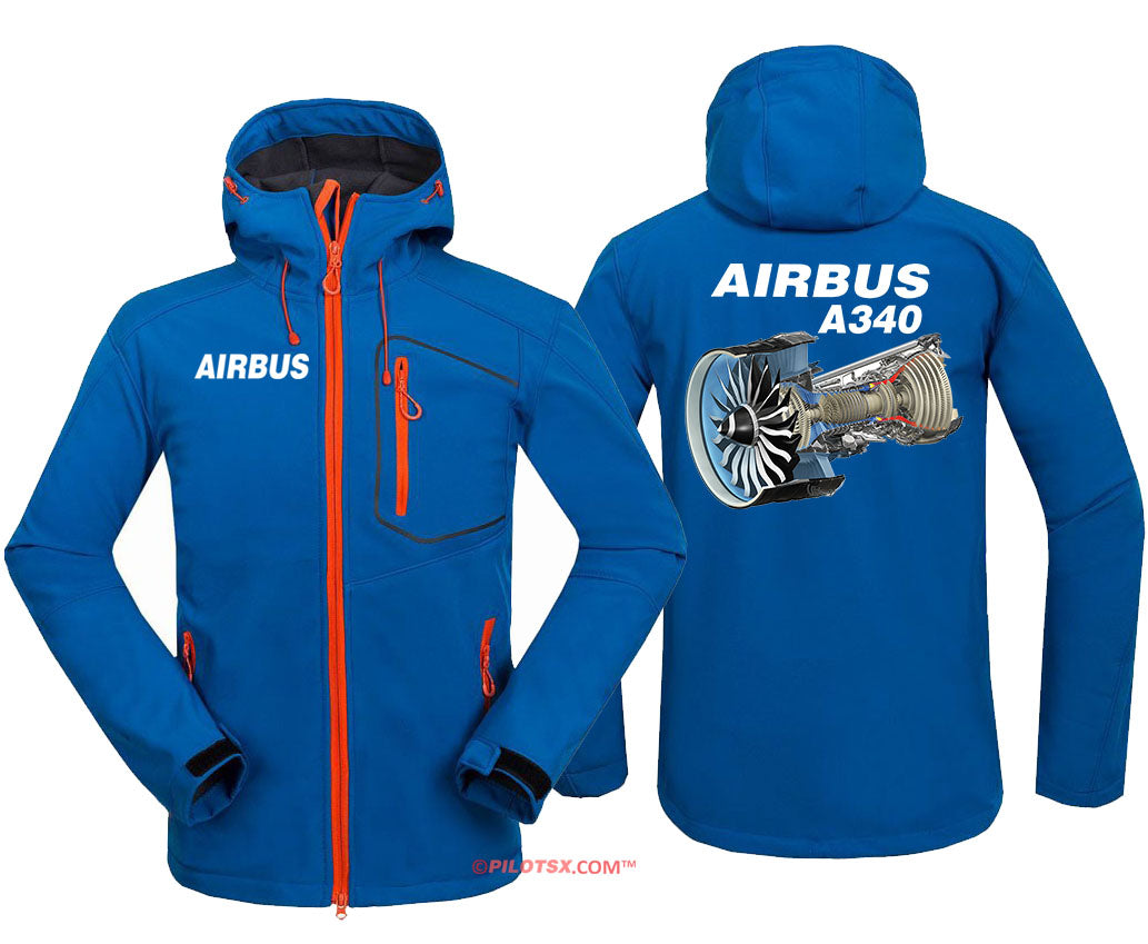 AIRBUS A340 ENGINE Fleece Hoodie