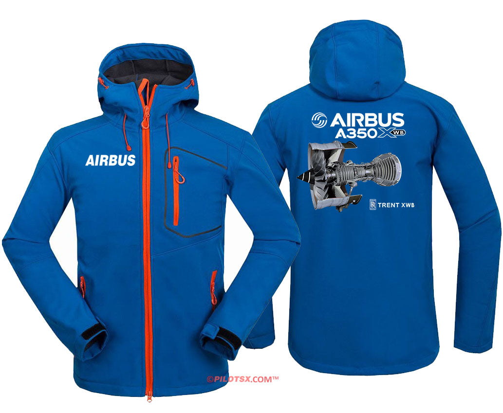 AIRBUS A350XWB ENGINE Fleece Hoodie