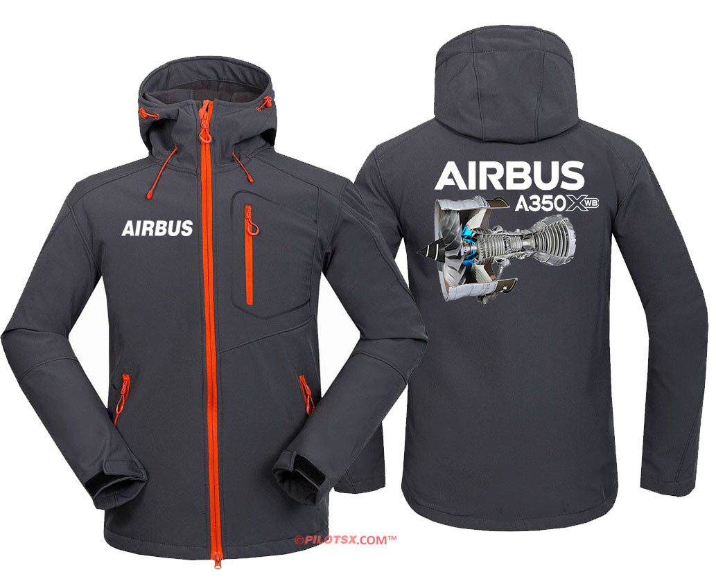 AIRBUS A350XWB ENGINE Fleece Hoodie