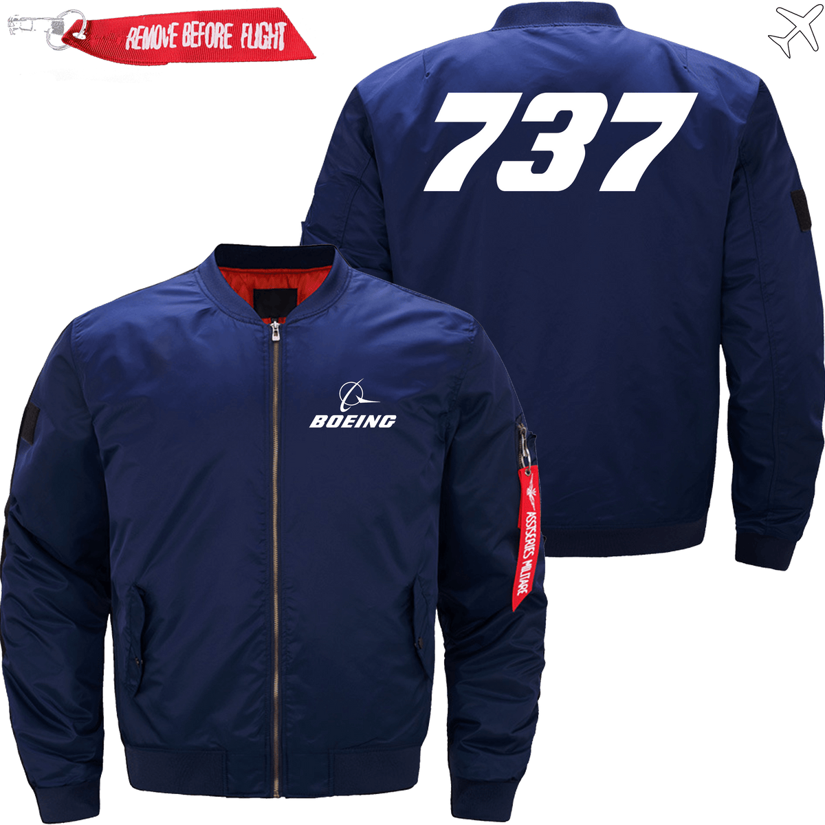 PilotX Jacket Dark blue thin / XS B 737 Jacket -US Size