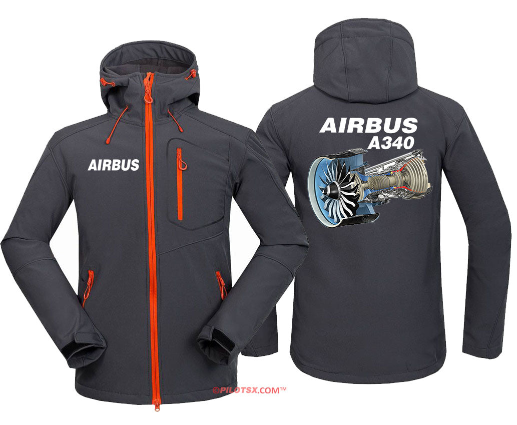 AIRBUS A340 ENGINE Fleece Hoodie