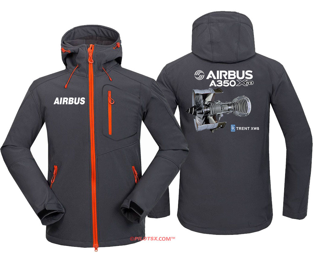 AIRBUS A350XWB ENGINE Fleece Hoodie