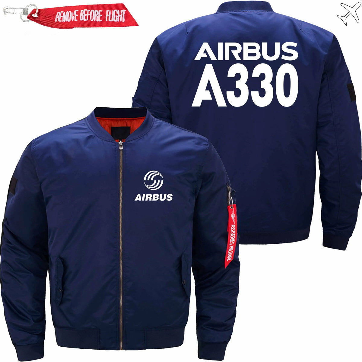 AIRBUS A330 ETET BOMBER JACKET FLIGHT JACKET AVIATOR JACKET