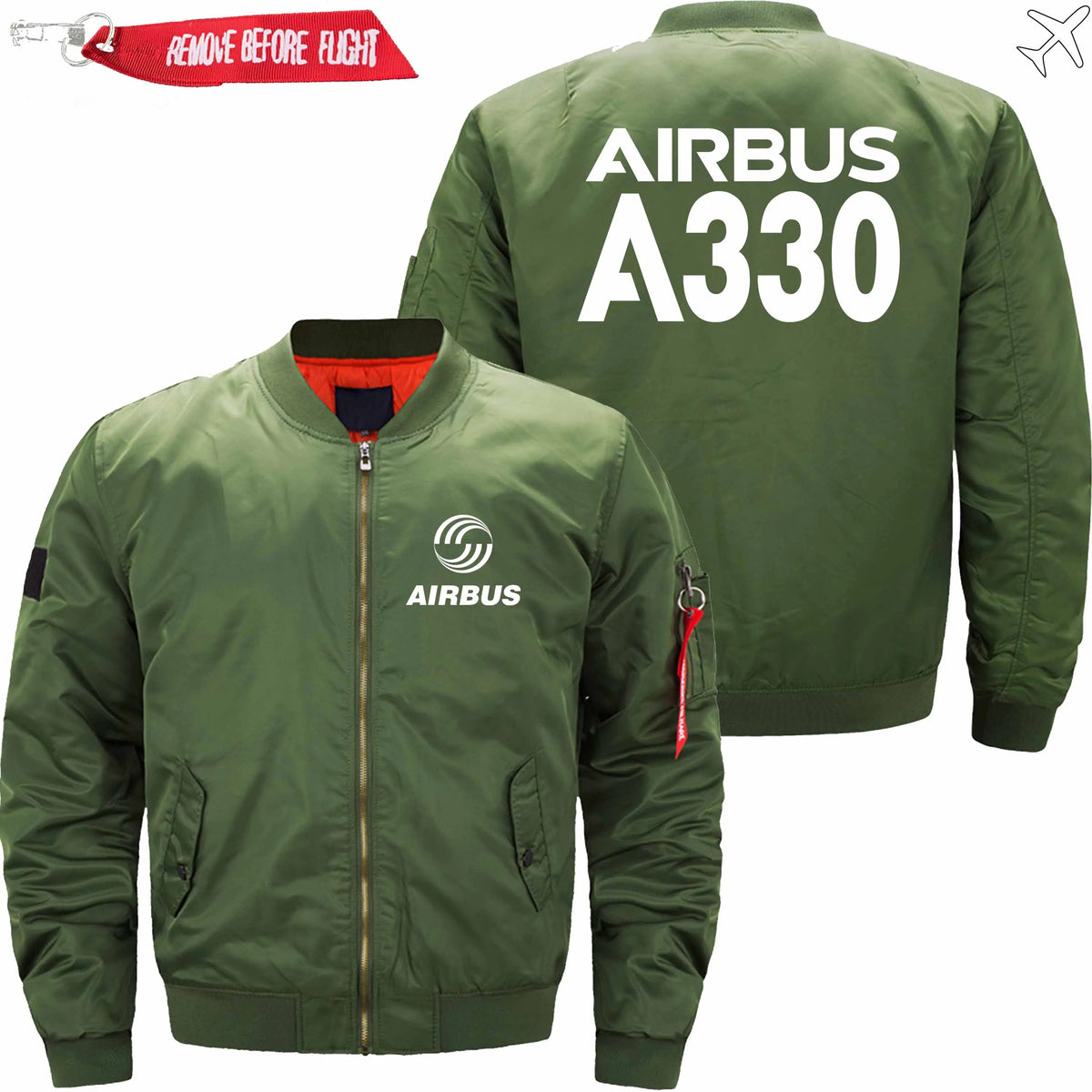 AIRBUS A330 ETET BOMBER JACKET FLIGHT JACKET AVIATOR JACKET