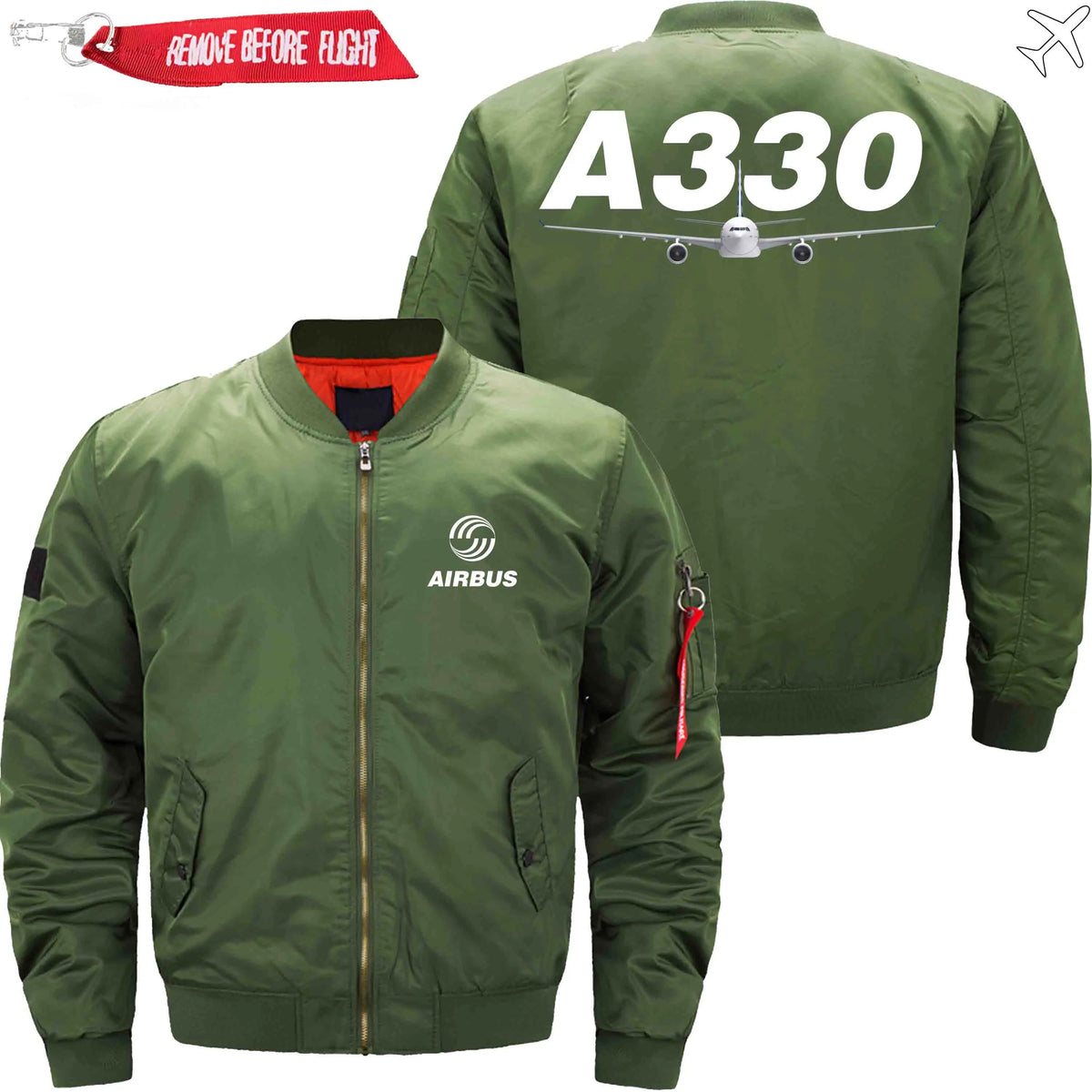 AIRBUS A330 ETET BOMBER JACKET FLIGHT JACKET AVIATOR JACKET