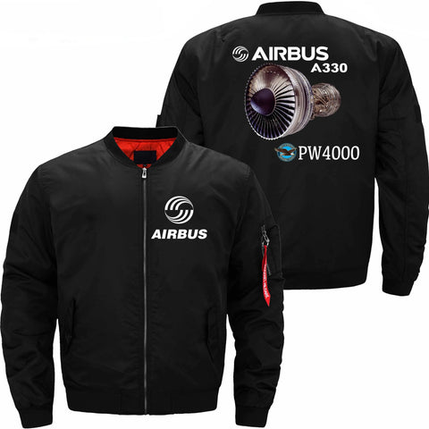 AIRBUS A330 PRATT & WHITNEY PW4000 ENGINE MA-1 BOMBER JACKET FLIGHT JACKET AVIATOR JACKET