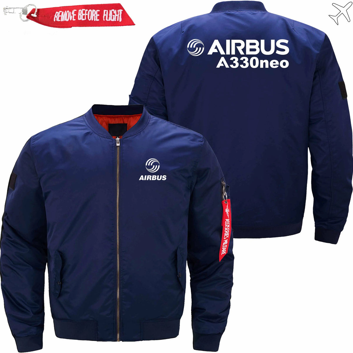 AIRBUS A330NEO Ma-1 Bomber Jacket Flight Jacket Aviator Jacket