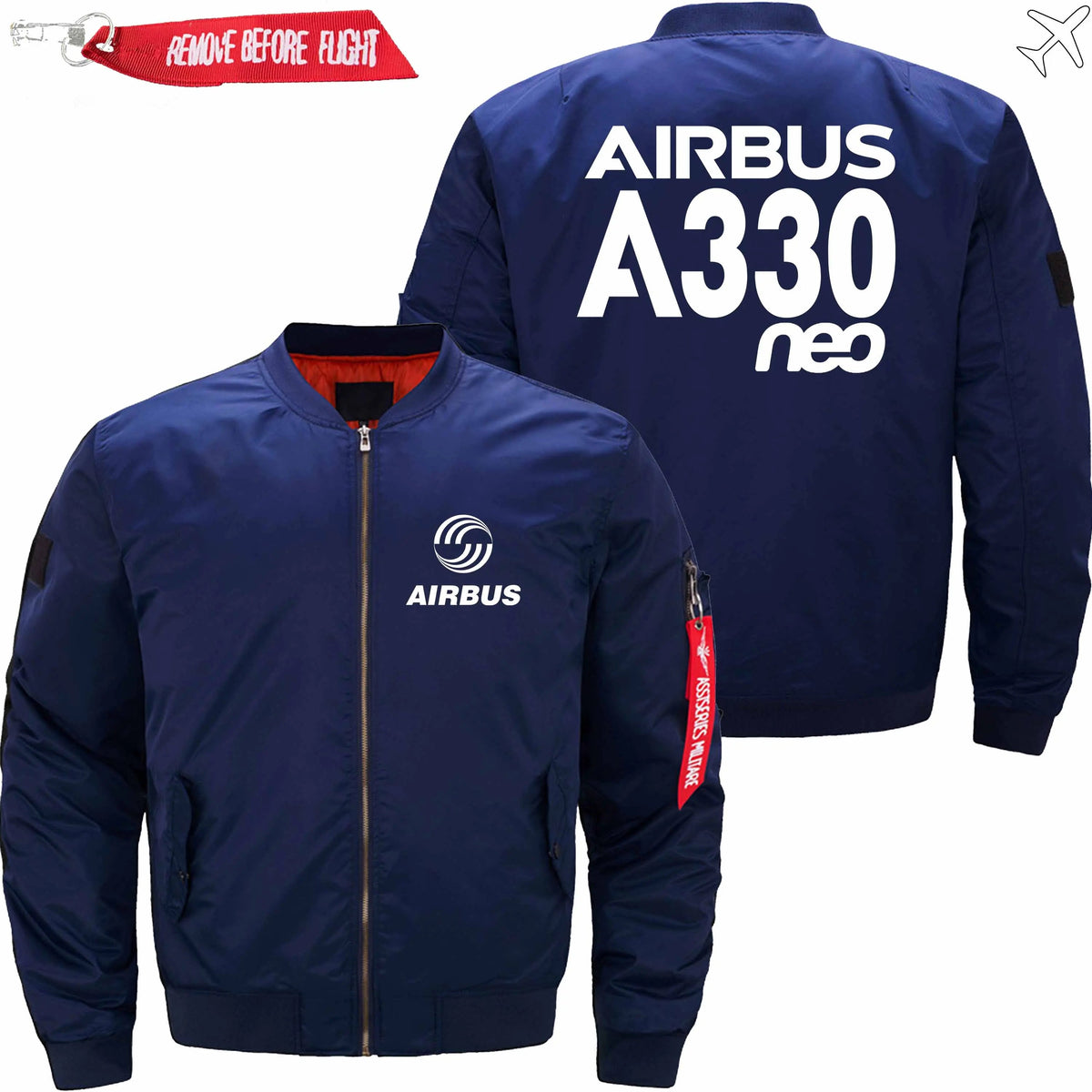 AIRBUS A330NEO ETET BOMBER JACKET FLIGHT JACKET AVIATOR JACKET