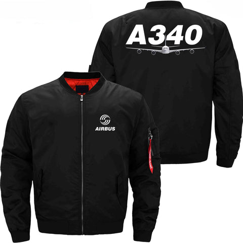 AIRBUS A340 ETET BOMBER JACKET FLIGHT JACKET AVIATOR JACKET