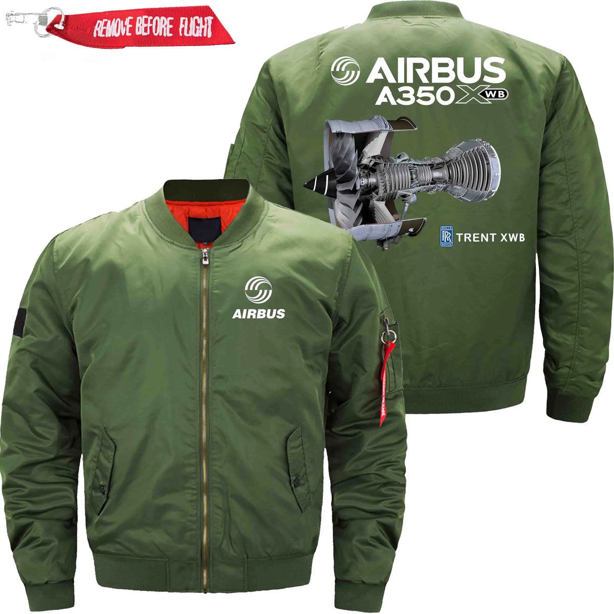 AIRBUS A350 XWB ETET BOMBER JACKET FLIGHT JACKET AVIATOR JACKET