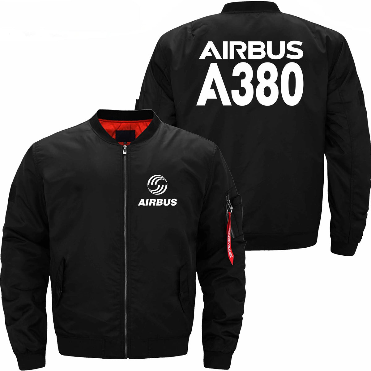 AIRBUS A380 ETET BOMBER JACKET FLIGHT JACKET AVIATOR JACKET