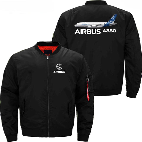 AIRBUS A380 ETET BOMBER JACKET FLIGHT JACKET AVIATOR JACKET