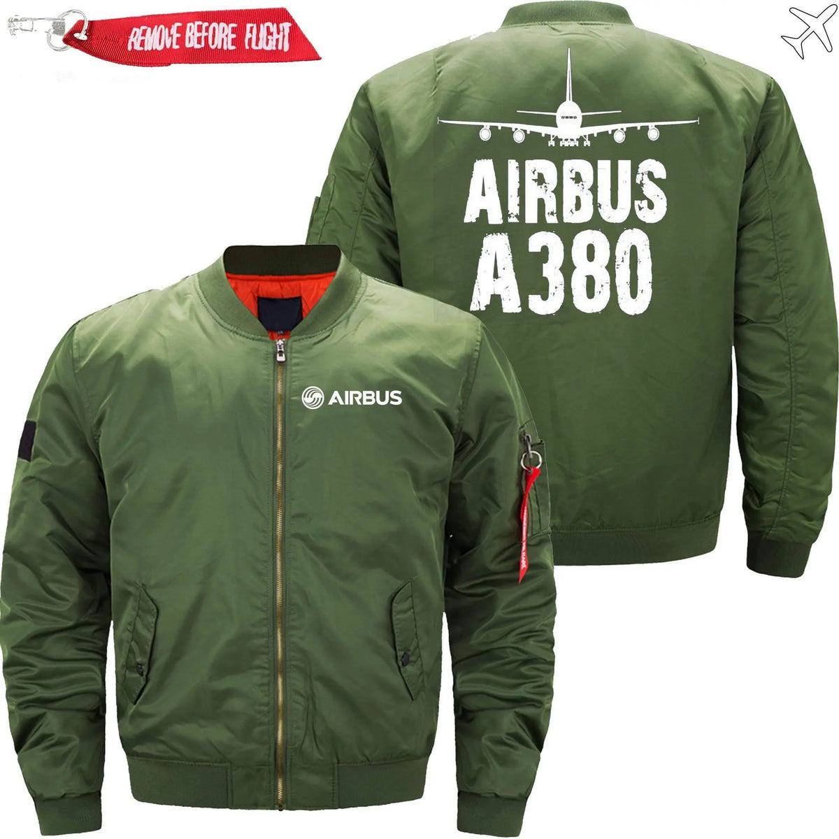 AIRBUS A380 ETET BOMBER JACKET FLIGHT JACKET AVIATOR JACKET