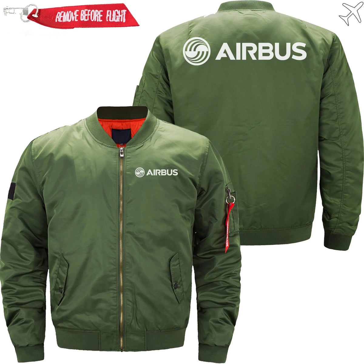 AIRBUS LOGO Ma-1 Bomber Jacket Flight Jacket Aviator Jacket