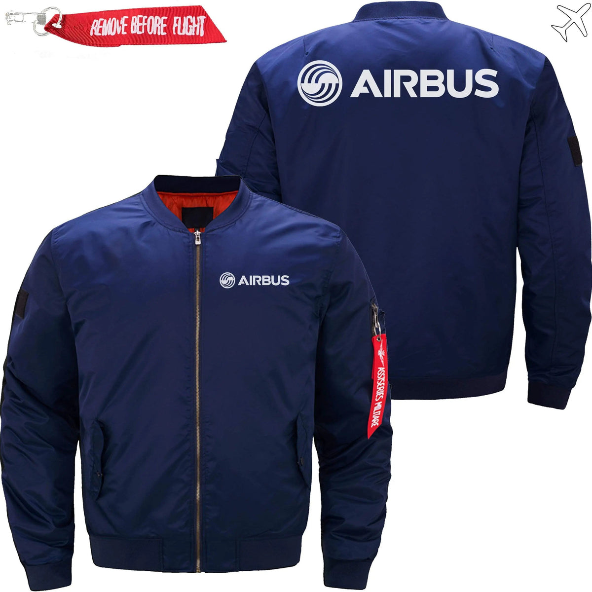 AIRBUS LOGO Ma-1 Bomber Jacket Flight Jacket Aviator Jacket