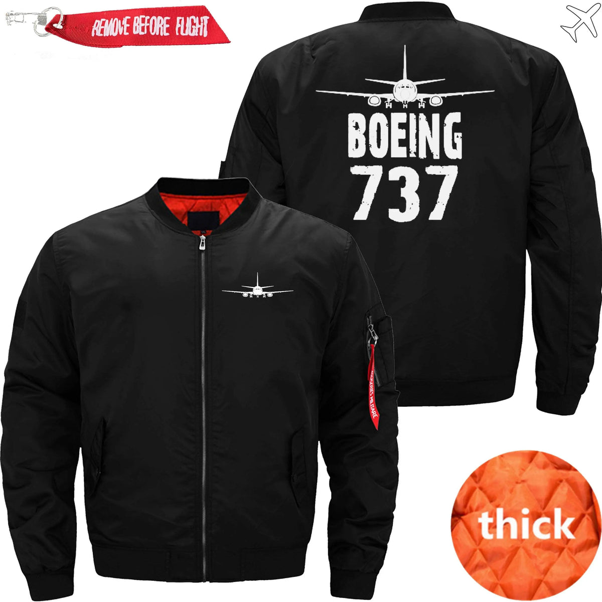 Boeing  737 Ma-1 Bomber Jacket Flight Jacket Aviator Jacket02